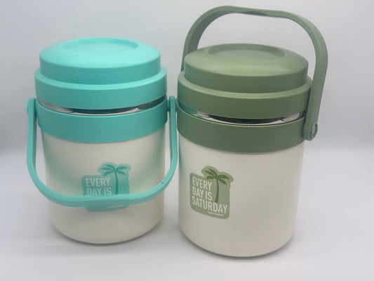 2000mL Stainless Steel & PP Insulated Lunch Box