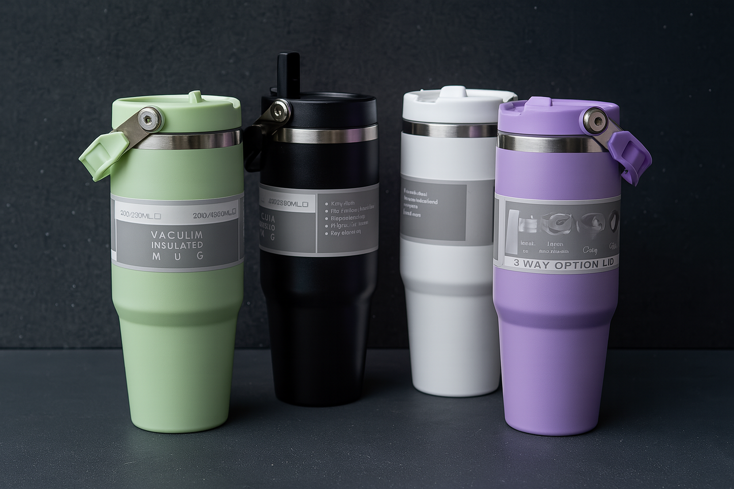 30oz Stainless Steel Vacuum Insulated Travel Mug – BPA-Free, Leak-Proof, Hot & Cold