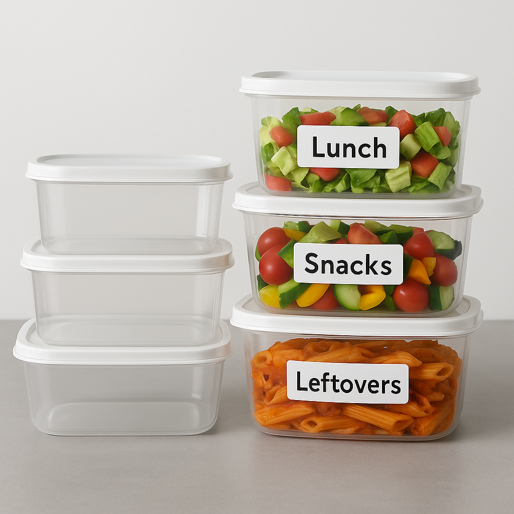 Fresh Box 7-Piece Food Storage Container Set – BPA-Free, Airtight Lids, Stackable Design