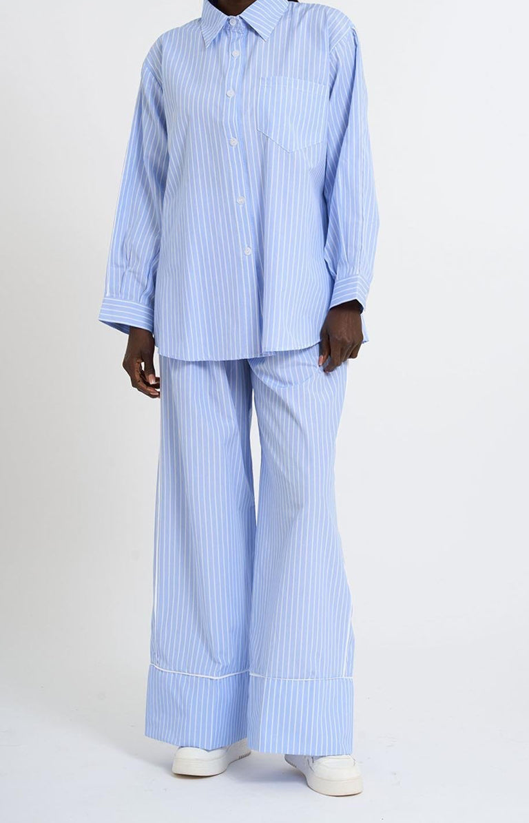 Striped Co-Ord with Piping