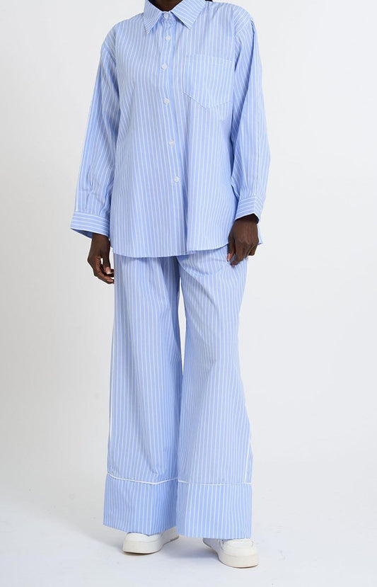 Striped Co-Ord with Piping