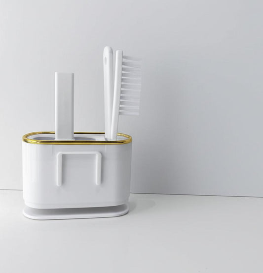 2-in-1 Bathroom Brush Set – Elegant Utility for Every Sinkside