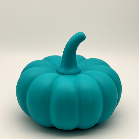 Colorful Matte Ceramic Pumpkins – 5" Tall, 6" Wide – Fall & Halloween Decor