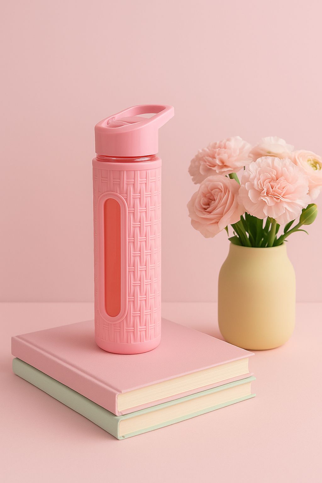 Plastic water bottle with flip top- 700n mL