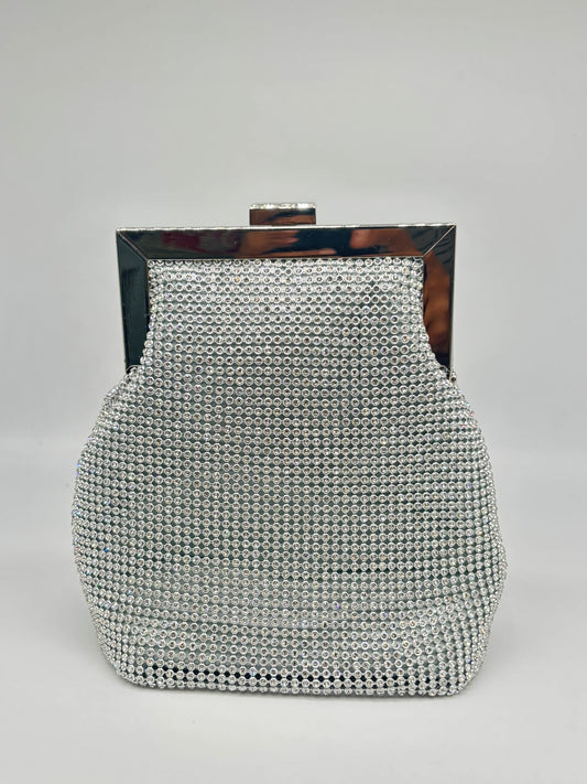 Elegant Rhinestone Evening Clutch Bag – Gold & Silver Options
