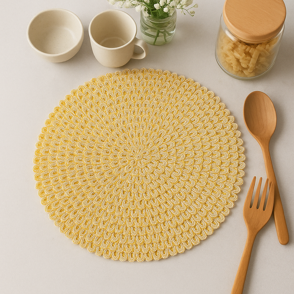 Elegant Woven Placemats – Set of 6