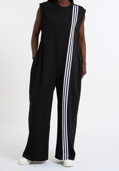 Activewear Jumpsuit with Striped Details