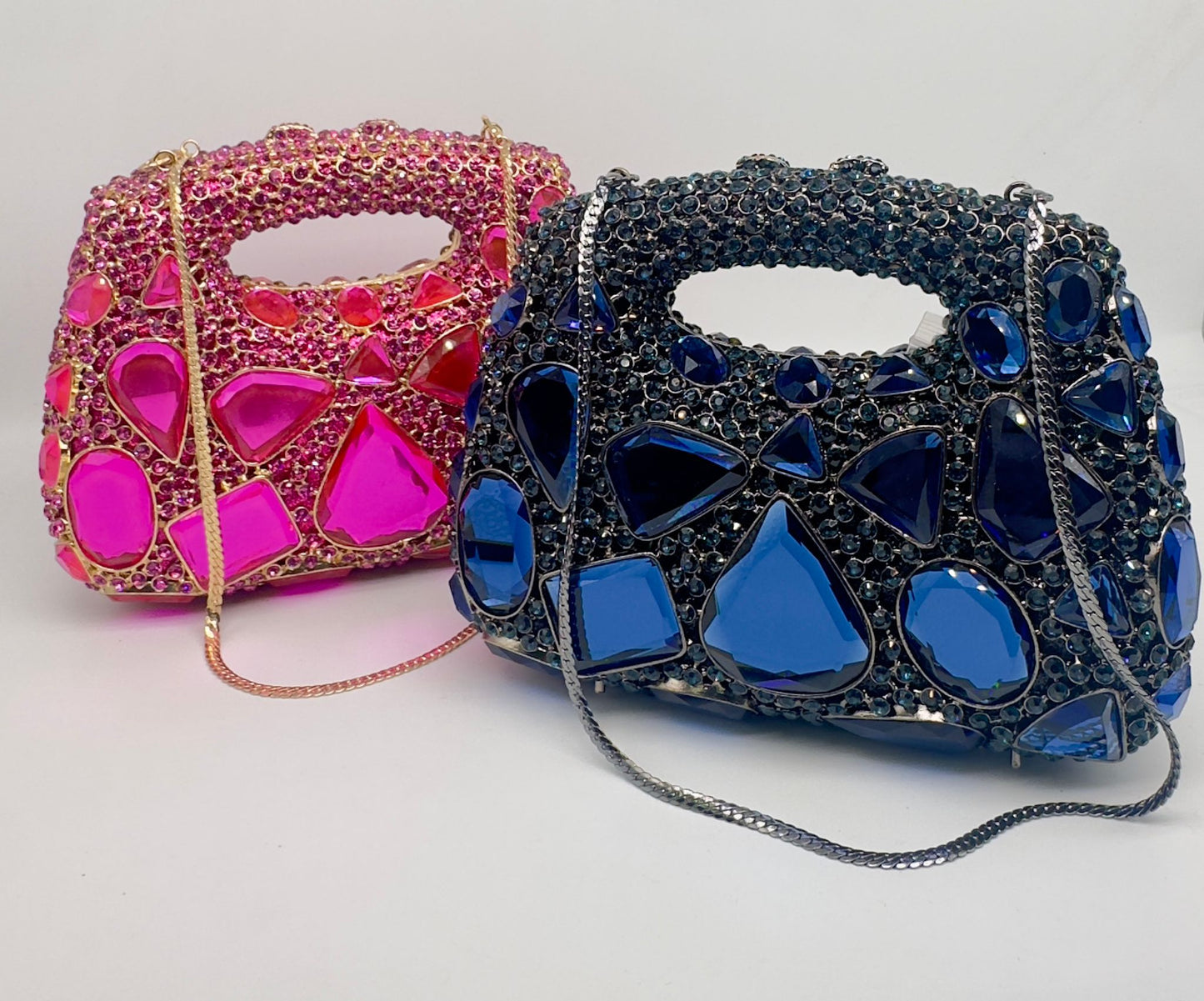 Luxury Rhinestone Crystal Clutch Bag – Multi-Color Variants