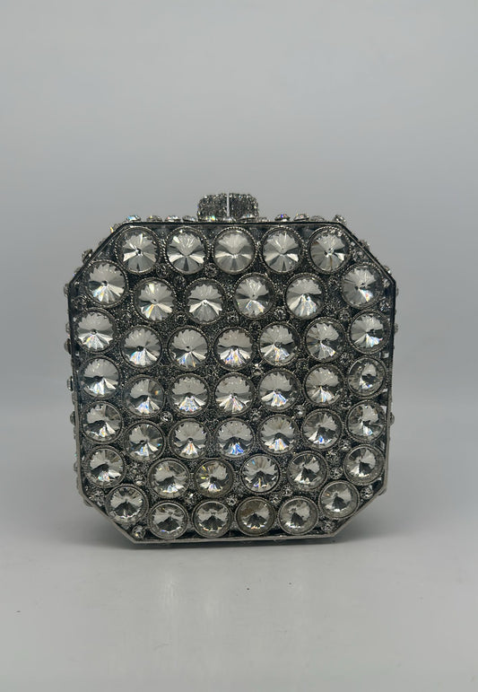 Luxury Crystal Box Clutch – Diamond Cut Shine