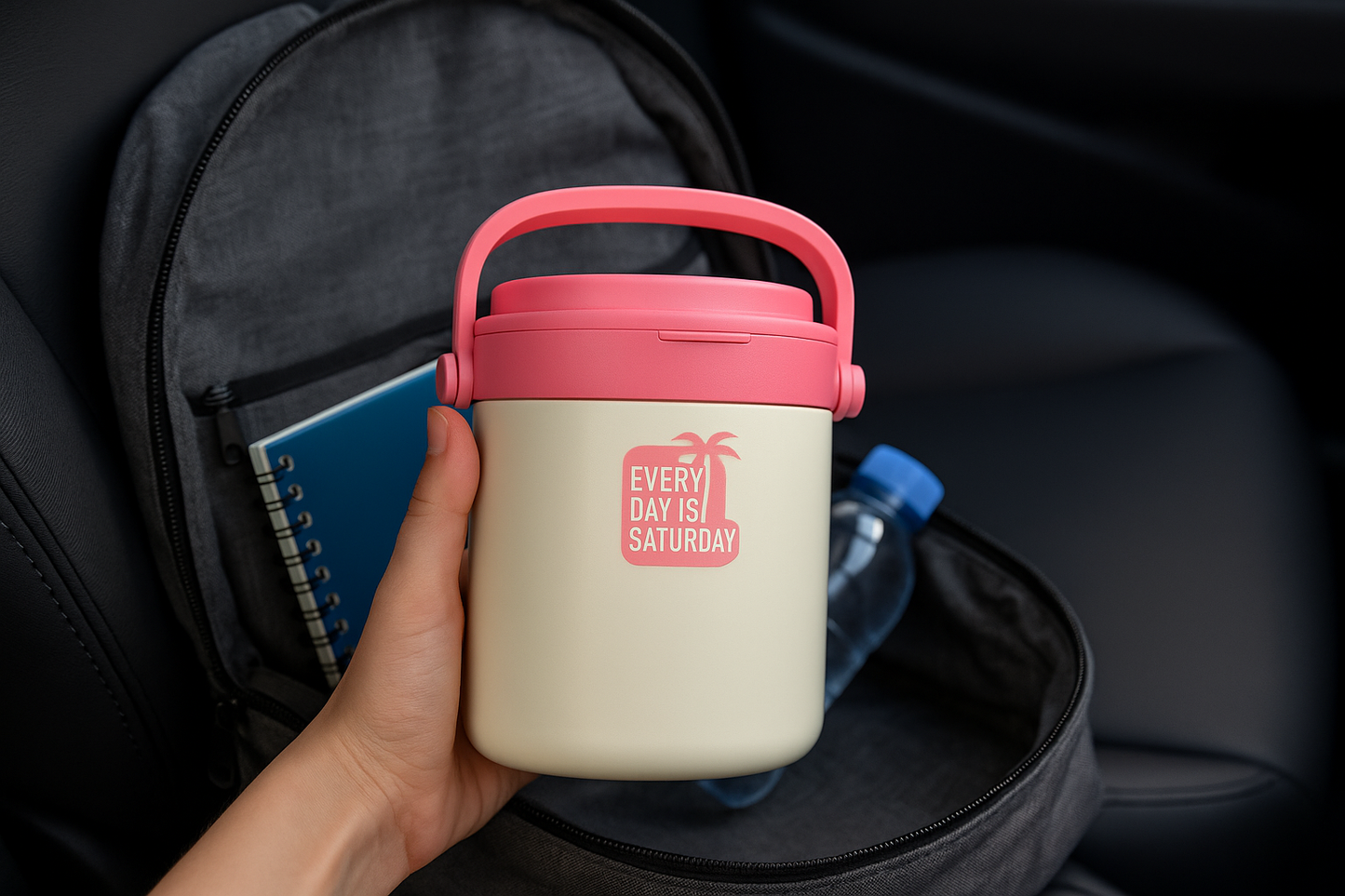 2000mL Stainless Steel & PP Insulated Lunch Box