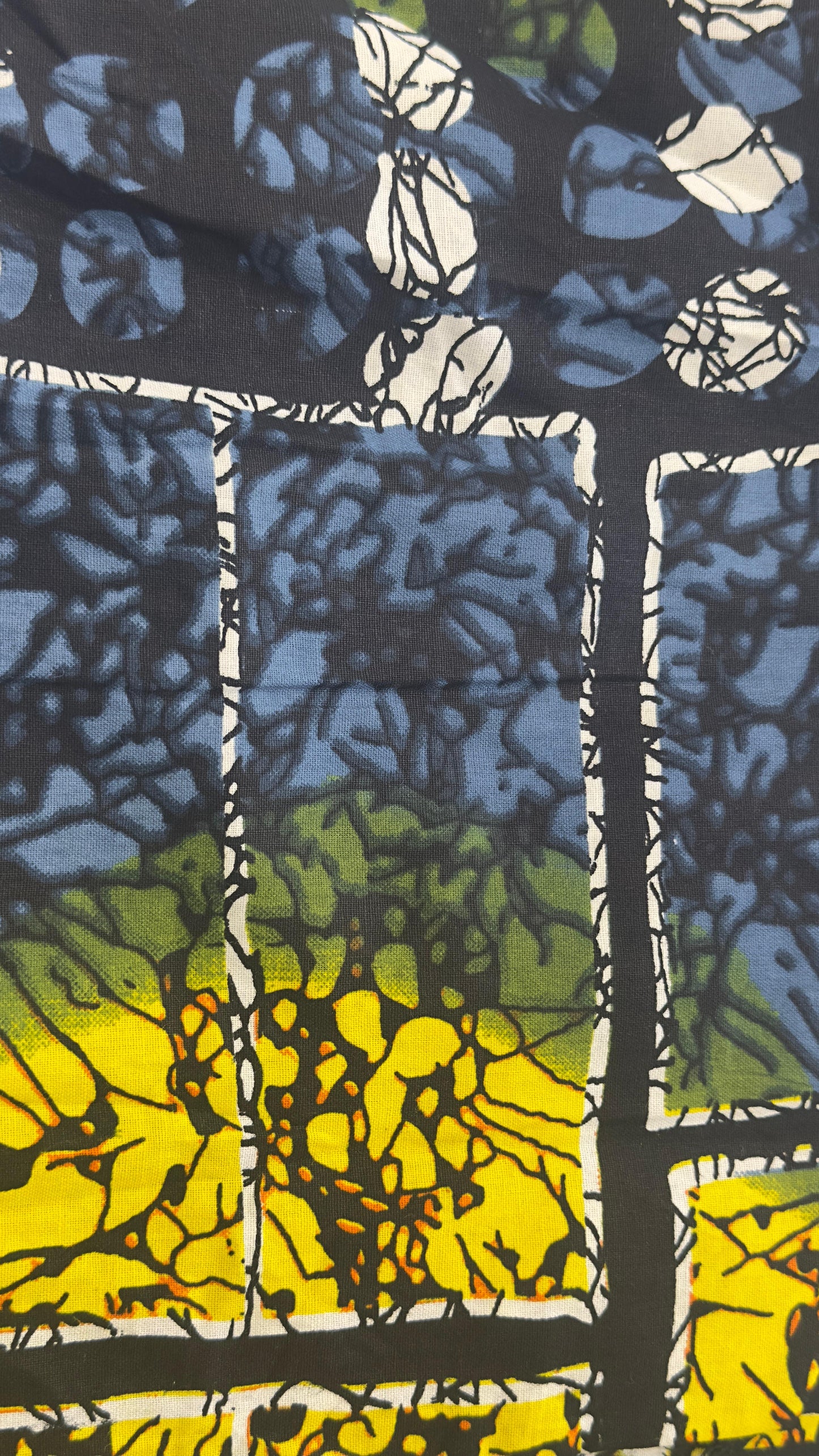 Ankara Patchwork Print Short Sleeve Top