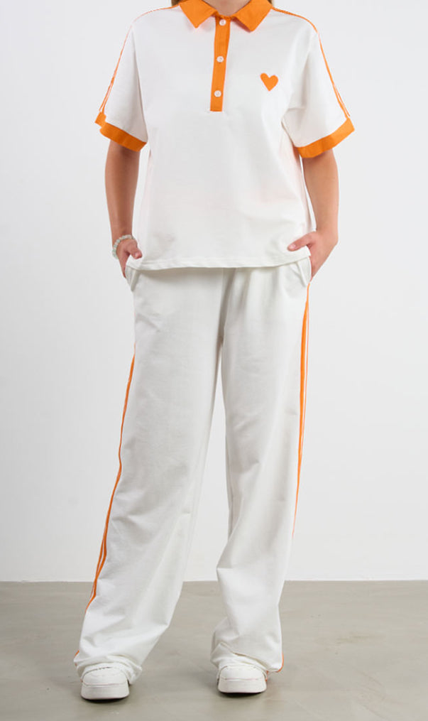 Polo Collar T-Shirt Set