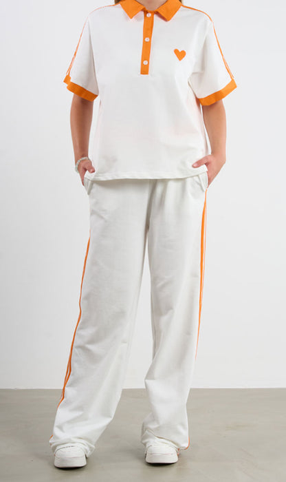 Polo Collar T-Shirt Set