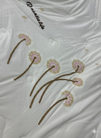 Heavily Stuffed Embriodered Cotton Duvet