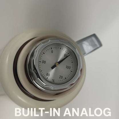 Stainless Steel  700 mL Thermos with Handle & Thermometer – Leak-Proof, Insulated, Multi-Color