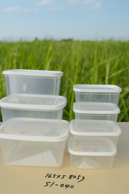Fresh Box 7-Piece Food Storage Container Set – BPA-Free, Airtight Lids, Stackable Design