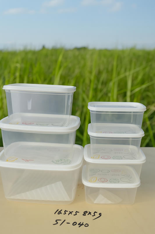 Fresh Box 7-Piece Food Storage Container Set – BPA-Free, Airtight Lids, Stackable Design