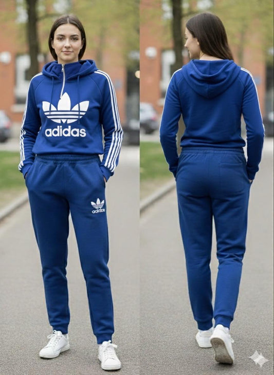 Adidas  Trefoil Logo Tracksuit in Royal Blue