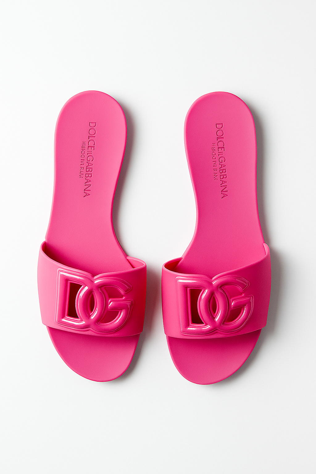 Luxury-Inspired Blue Slide Sandals | Designer Look | Dolce & Gabbana