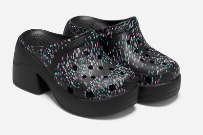 Mega Crush Platform Clogs – Vibrant Prints & Hello Kitty Design