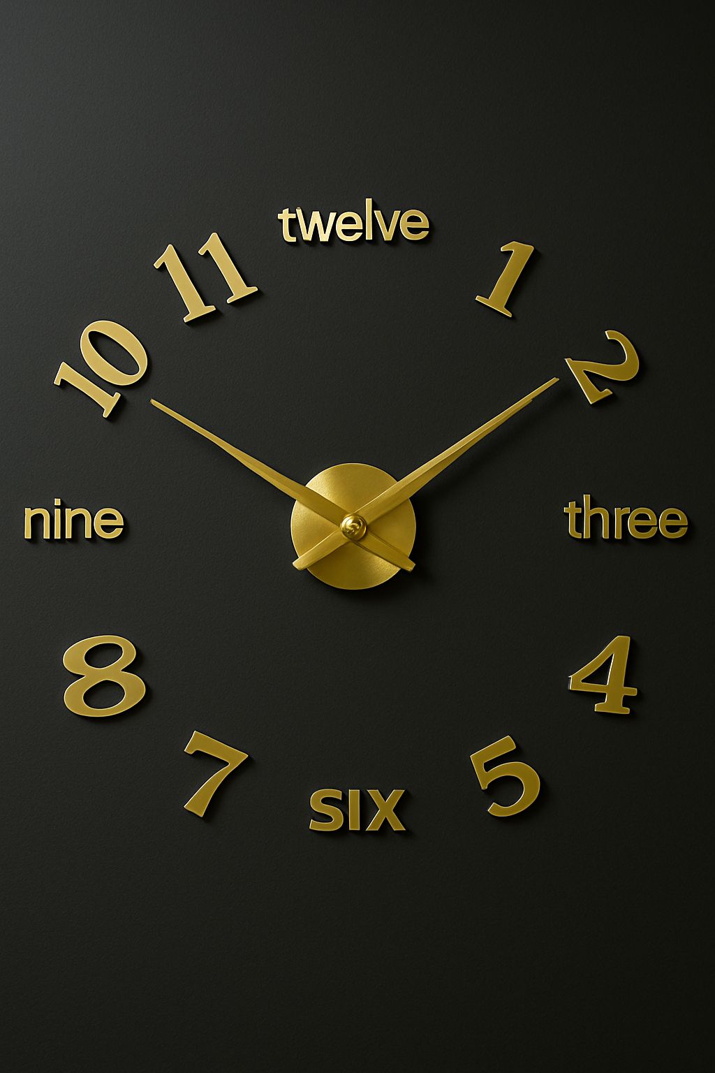 Modern DIY Wall Clock Kit – Silent, Removable, Easy to Install