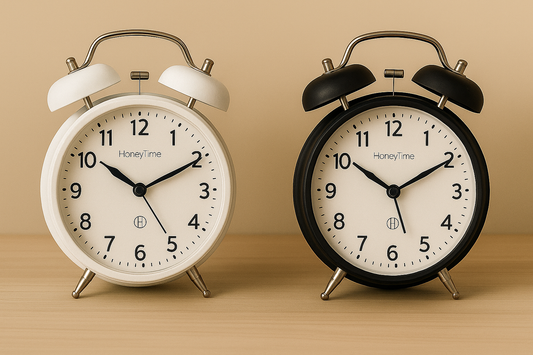 Classic HoneyTime Twin-Bell Alarm Clock – Loud, Stylish & Reliable Wake-Up Clock