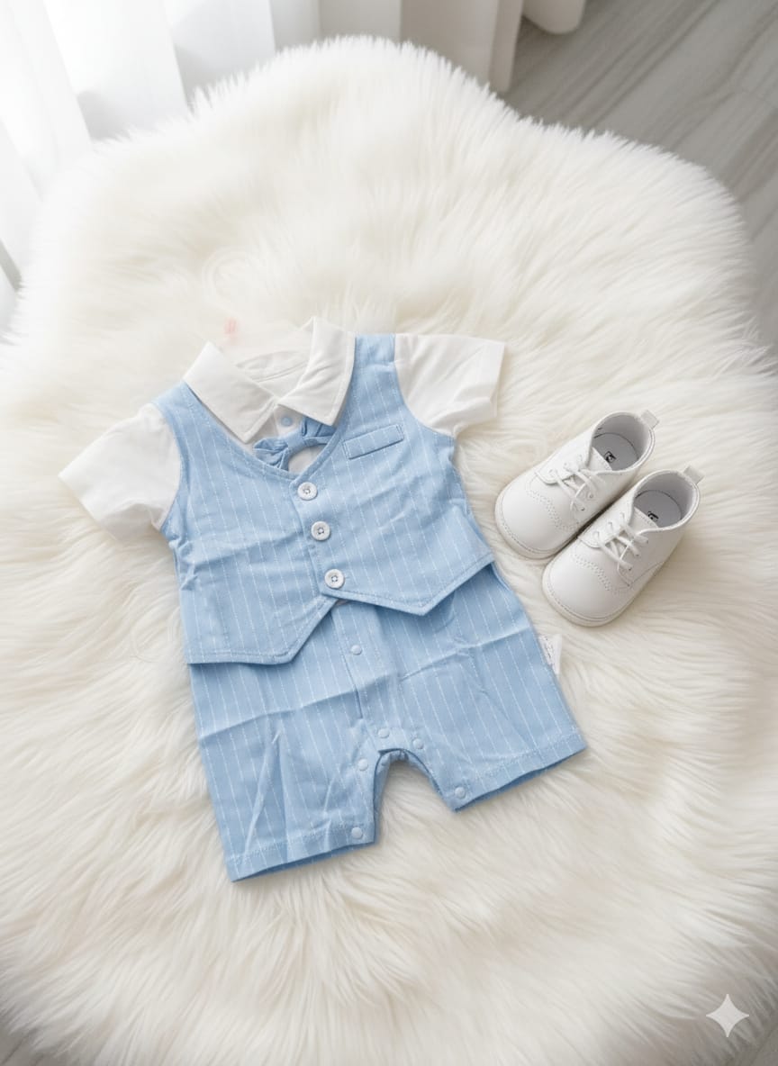 The Little Gentleman Formal Suit Romper