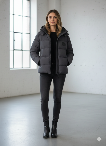 Designer-Inspired Puffer Jacket – Unisex Winter Essential