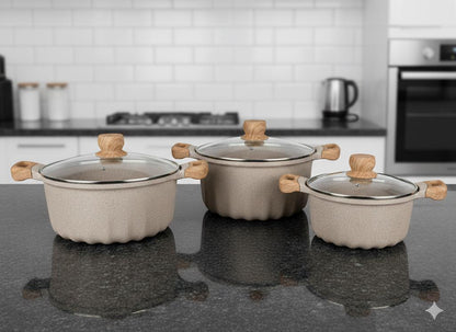 MGC Die Cast Granite Non-Stick Cookware Set