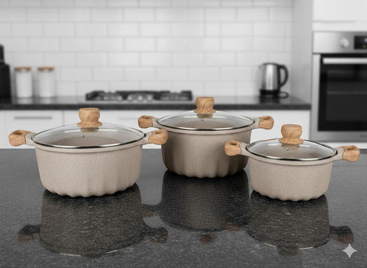 MGC Die Cast Granite Non-Stick Cookware Set