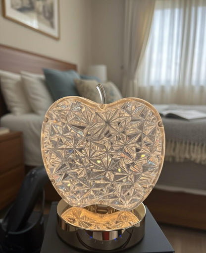 Crystal Apple Decorative LED Lamp