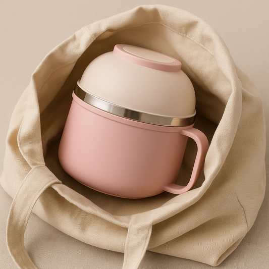 LOHAS 3-in-1 Stainless Steel Multipurpose Fast Food Cup – 900mL