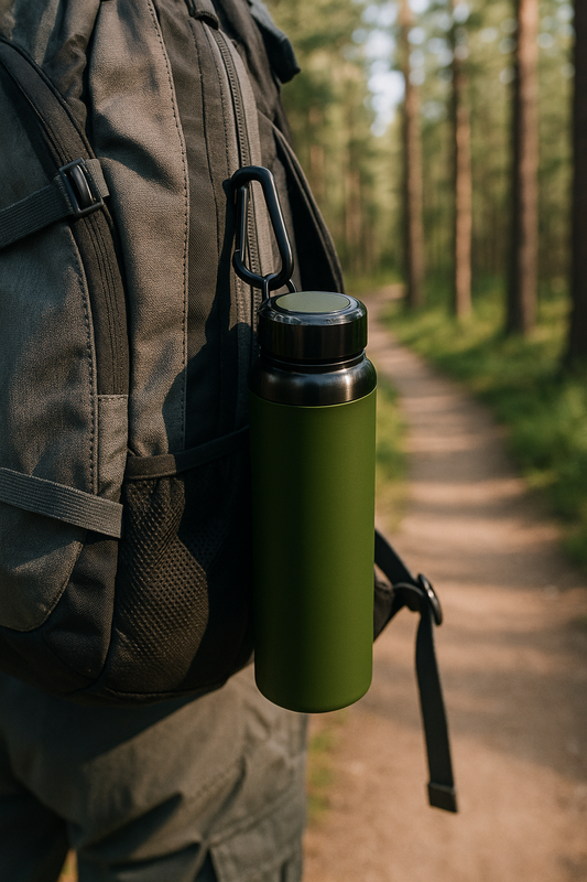 1000ml Stainless Steel Vacuum Insulated Bottle with Strap – Hot & Cold Thermos Flask