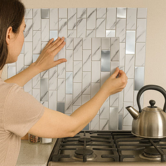 Marble Self-Adhesive Wall Sticker – 23.5” x 12” | Waterproof, Easy to Install