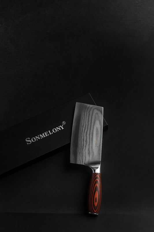 Premium 12" Stainless Steel Chef Knife with Wooden Handle – Gift Box Included