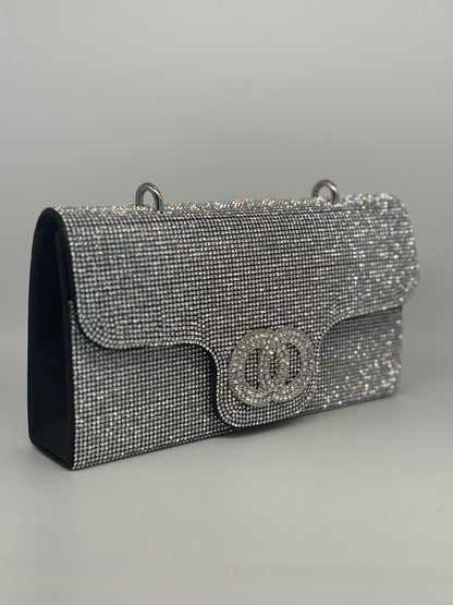 Luxury Sparkling Rhinestone Shoulder Bag – Evening Clutch Purse