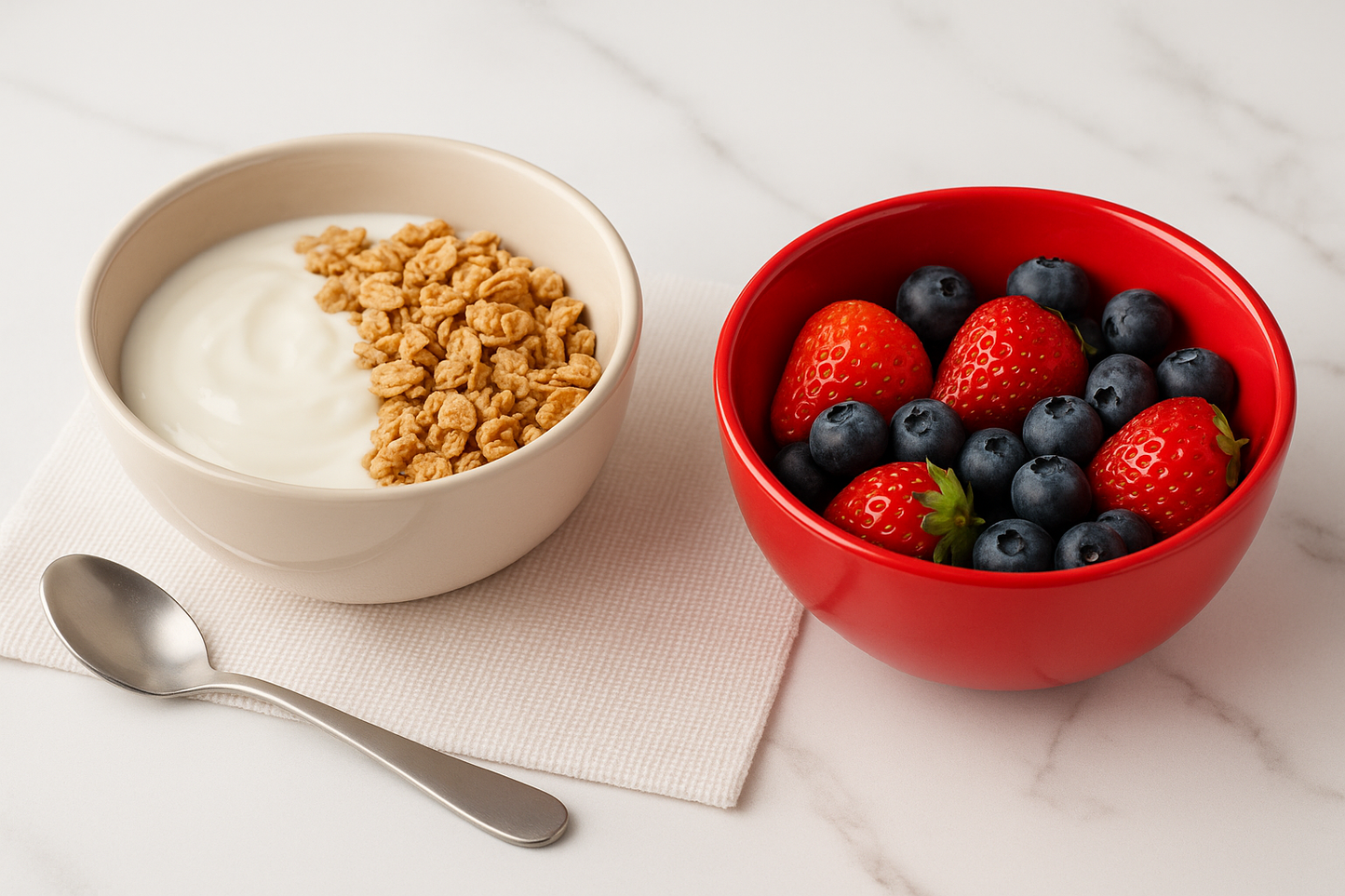 Glossy Round Serving Bowl – Available in Red or Beige