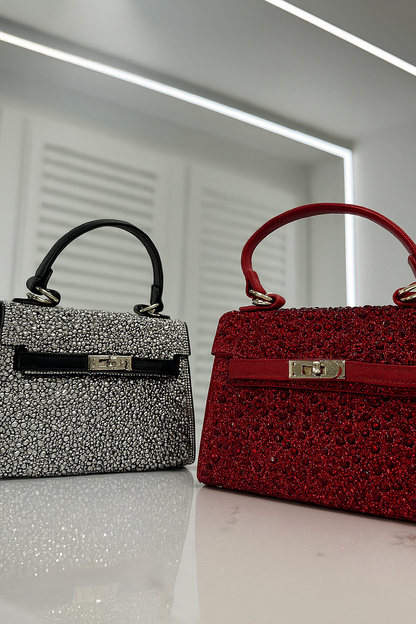 Luxury Crystal-Studded Mini Handbag – Elegant Party Purse