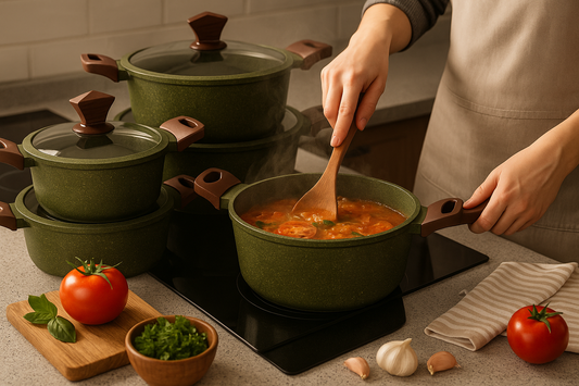 Donnor 15-Piece Aluminum Non-Stick Cookware Set