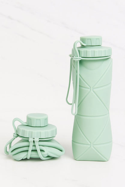 600ML BPA-Free Silicone Collapsible Water Bottle – Foldable, Leak-Proof, Travel-Friendly