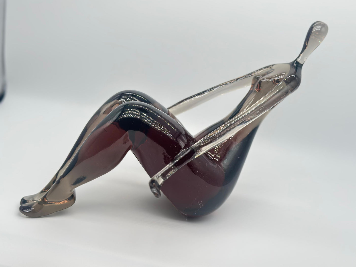 8.3” Reclining Woman Statue in Glass – Artistic Home Decor