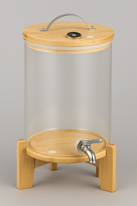 Beverage Dispenser with Stand & Lid – 8 L Cold Drink Kettle with Faucet