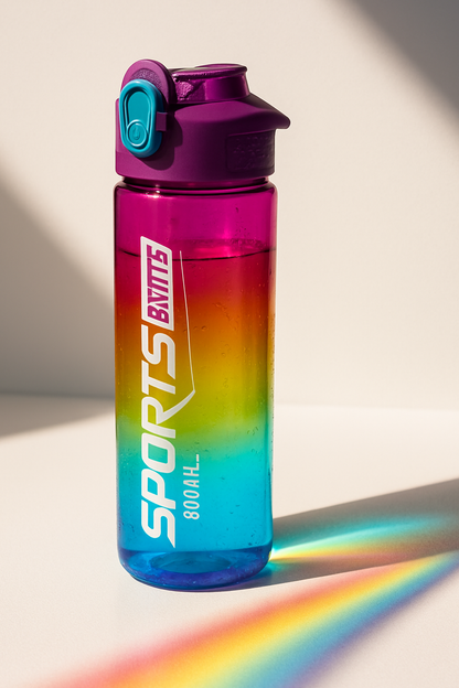 800ml Gradient Sports Bottles – Leak-Proof & BPA-Free