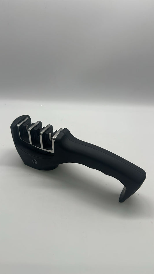 3-Step Knife Sharpener with Ergonomic Handle – Diamond, Tungsten & Ceramic Slots