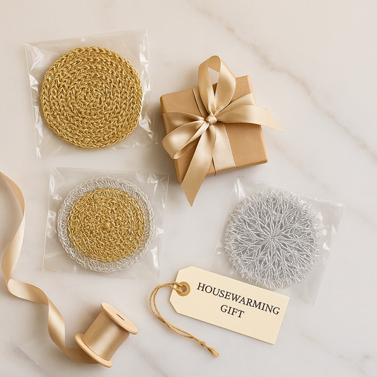 Metallic Patterned Coaster Set – Set of 6