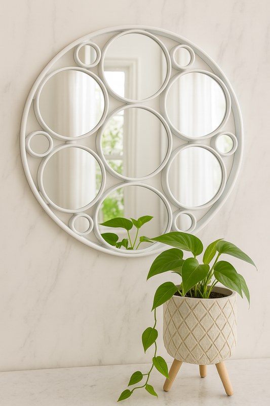 Round Multi-Mirror Wall Décor – 28" Diameter
