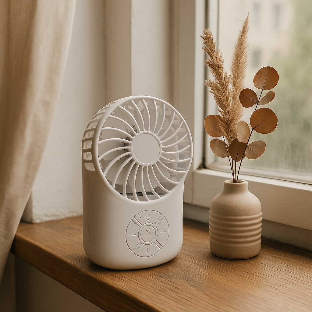 Portable Bluetooth Speaker Fan with 3-Speed Settings