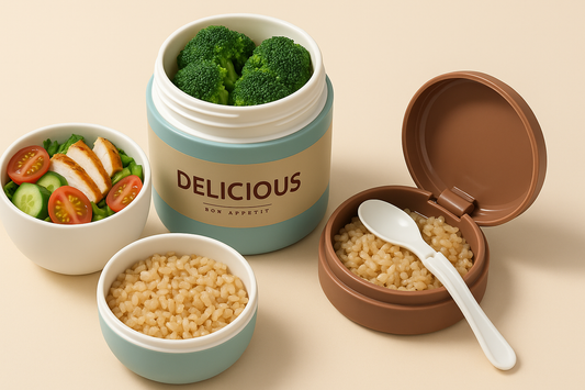 Delicious Portable Thermal Lunch Jar with Spoon – 300ml Insulated Food Container