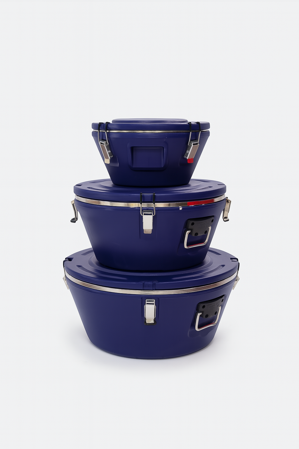 3-Piece Locking Storage Containers – 15L, 26L, 36L (Purple)