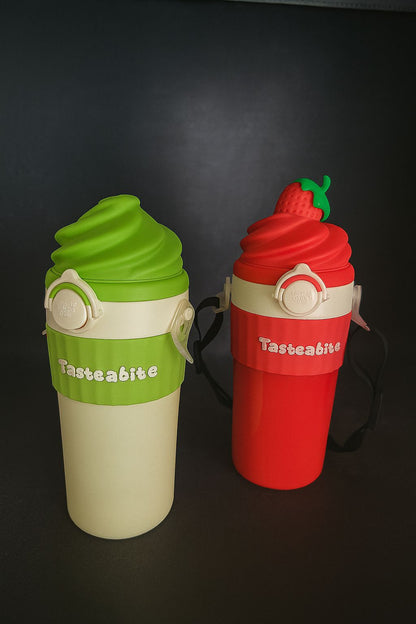 Tasteabite Cupcake Thermos Bottle – 420ml BPA-Free Cute Carry Cup